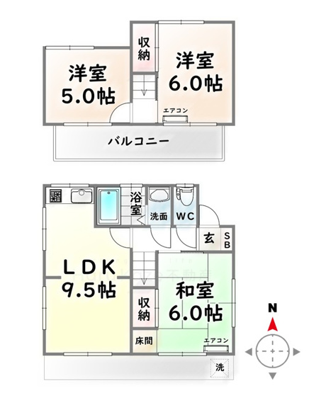 【間取り】 | 南区道全町戸建て【名古屋市賃貸・戸建賃貸】