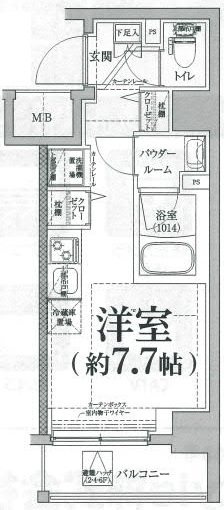 クラリッサ横浜ノワールの間取り