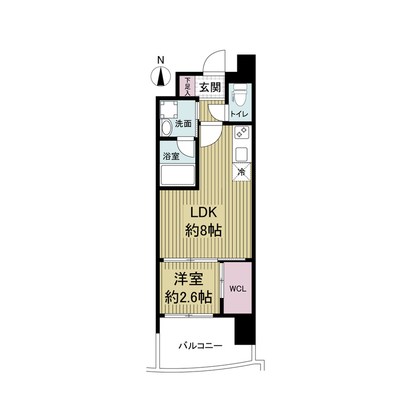 セレニテ神戸元町プリエの間取り