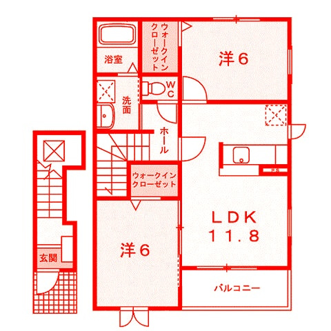 逗子市久木４丁目のアパートの間取り