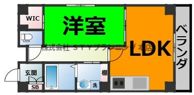 仲介手数料0円！コンフォートAの間取り