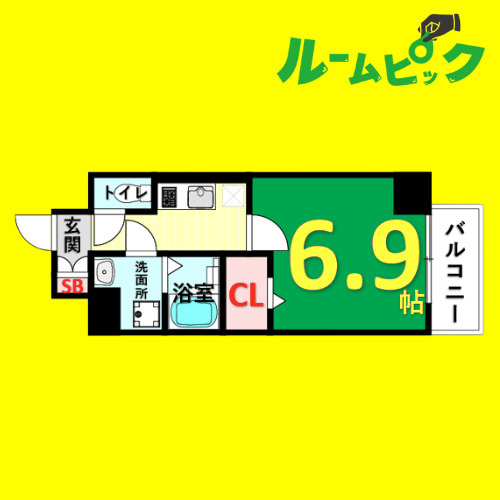 CREST TAPP黒川　名古屋市賃貸　仲介手数料無料の間取り