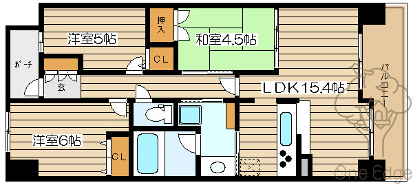 レジディア都島Ⅰの間取り