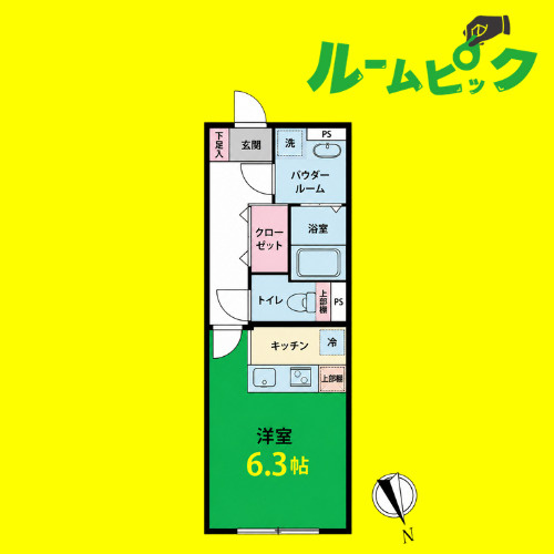 LUORE城西　名古屋市賃貸　仲介手数料無料の間取り