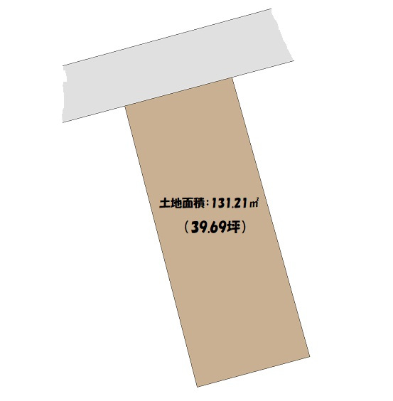 高知市南万々　売土地の土地図