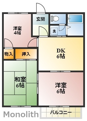 メゾンドアリエスの間取り