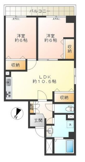 トラスティ野方の間取り