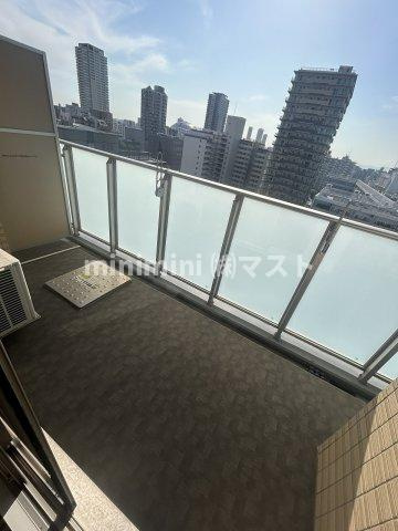 アーバネックス北堀江Ⅱのバルコニー
