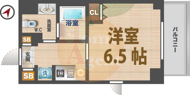 【間取り】 | ベルヴュコート中野本町 | 1Kのお部屋