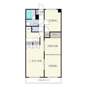 湯川マンション鳳の間取り