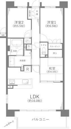 メイツ安城リフレビアの間取り