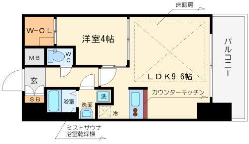 プレサンス立売堀アーバンスタイルの間取り|プレサンス立売堀アーバンスタイル　間取り