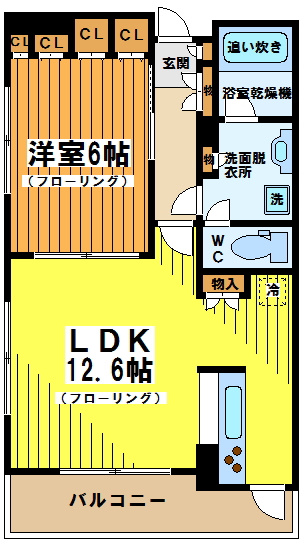 【間取り】 | パークアクシス幡ヶ谷