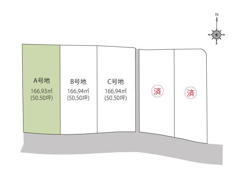 高知市針木南町-A号地-売土地の区画図