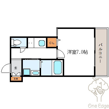 ラシーヌ新北野の間取り