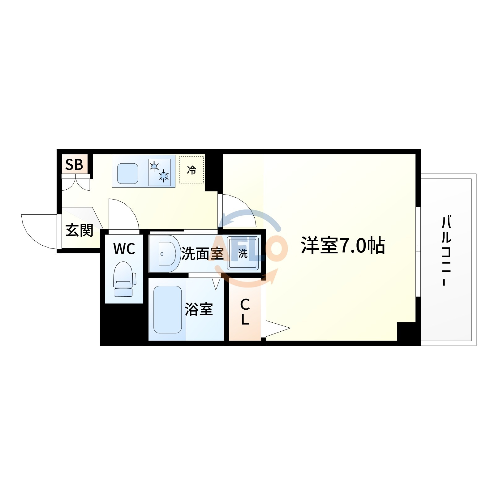 ラヴィ江坂イーストの間取り|ラ・ヴィ江坂イースト　間取り