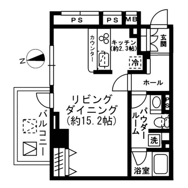 レジディア四谷三丁目の間取り