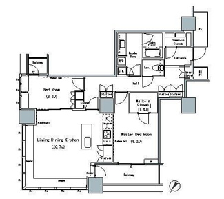 【間取り】 | THE TOKYO TOWERS MIDTOWER（ザ・東京タワーズ ミッドタワー）