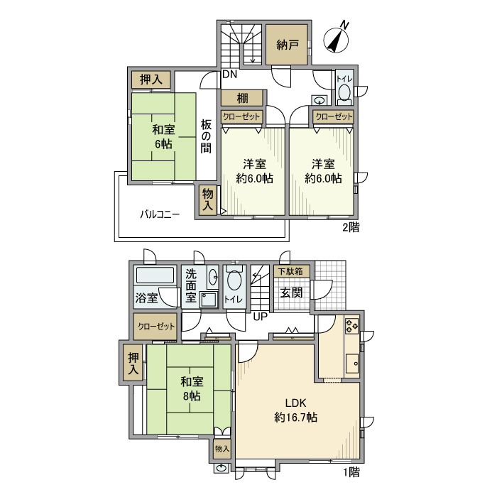 西習志野戸建の間取り