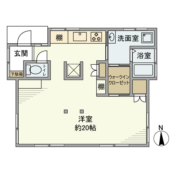下石神井戸建の間取り