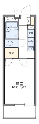 レオパレス浜寺ドット輝の間取り