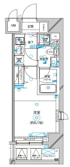 Le'a横濱ポートサイドの間取り