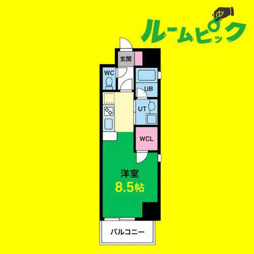 LUMINOUS東別院(旧S-FORT東別院)　名古屋市賃貸　仲介手数料無料の間取り