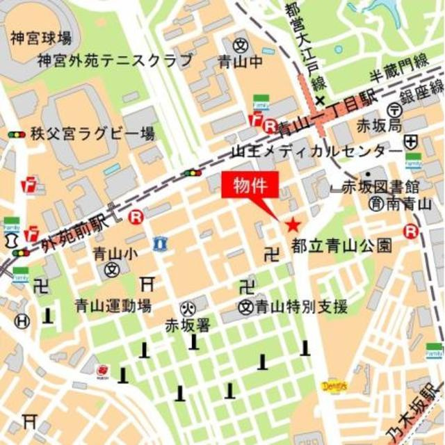 パークコート青山　ザ　タワーの地図