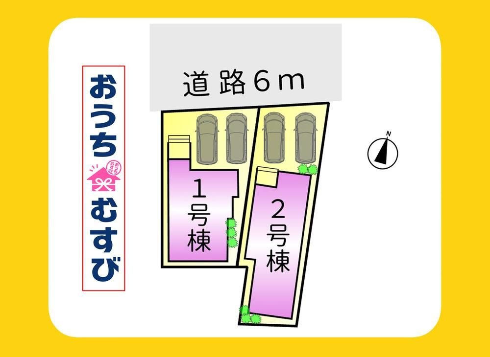 名東区西山台1期(全2棟)の区画図