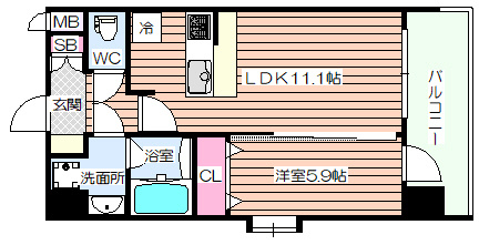 【間取り】 | スプランディッド梅田北