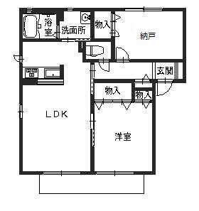 メゾン竹の内の間取り