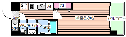 【間取り】 | スプランディッド新大阪Ⅲ