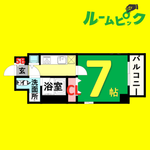 プロシード新栄　名古屋市賃貸　仲介手数料無料の間取り