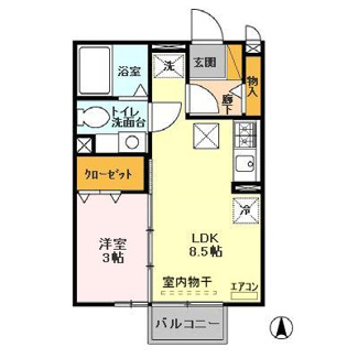 【間取り】 | esperanza(エスペランサ) Ａ・Ｂ