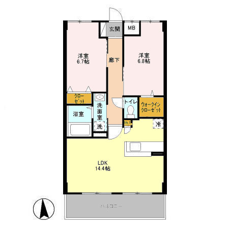 Park Side Residence（ﾊﾟｰｸｻｲﾄﾞﾚｼﾞﾃﾞﾝｽ）の間取り