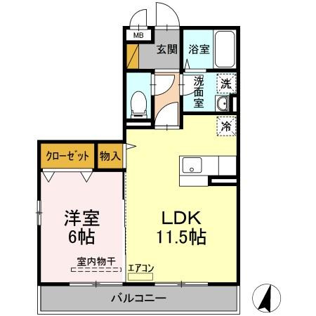 ベルフィーユ吾妻の間取り