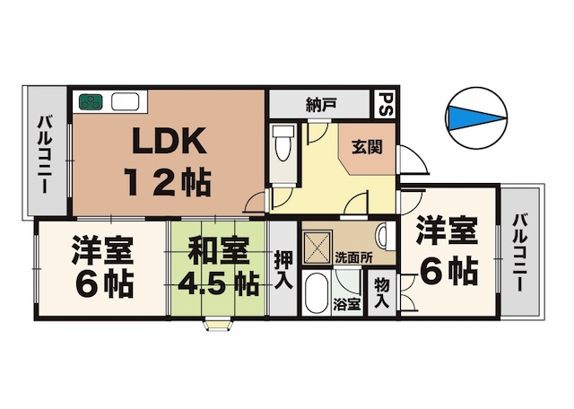 ルモンクレール枝吉の間取り