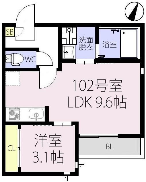 フォンティーナ本千葉の間取り