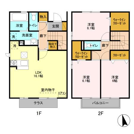 ファミリアつくばの間取り