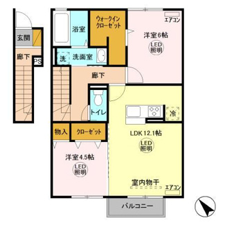 【間取り】 | ジャルダン・ドゥ・ローズ