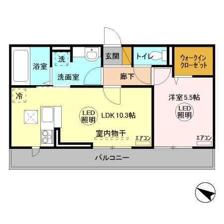 アベニ－ルⅡの間取り