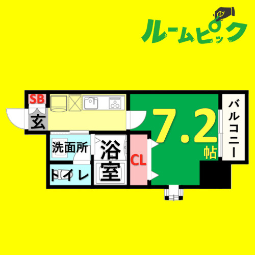 チェルトヴィータ　名古屋市賃貸　仲介手数料無料の間取り