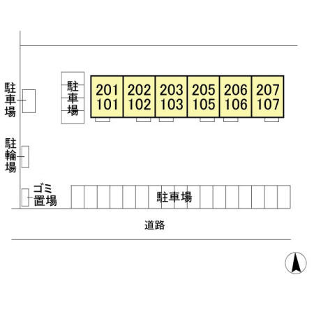 アル・ソ－レⅡの区画図
