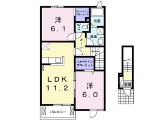 【間取り】 | ブリランテ　Ⅱ | 間取図