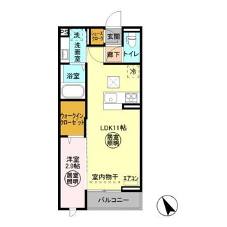【間取り】 | Fleur(フルール） B