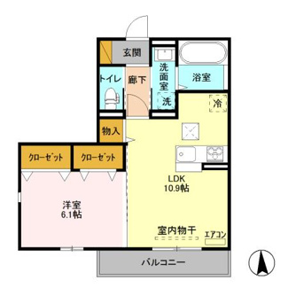 【間取り】 | ゼピュロスみどりの C棟