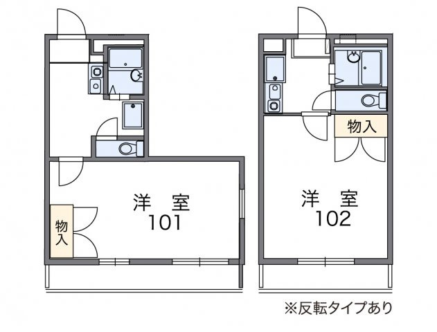 レオパレスサンリッチつくばⅠの間取り|画像2