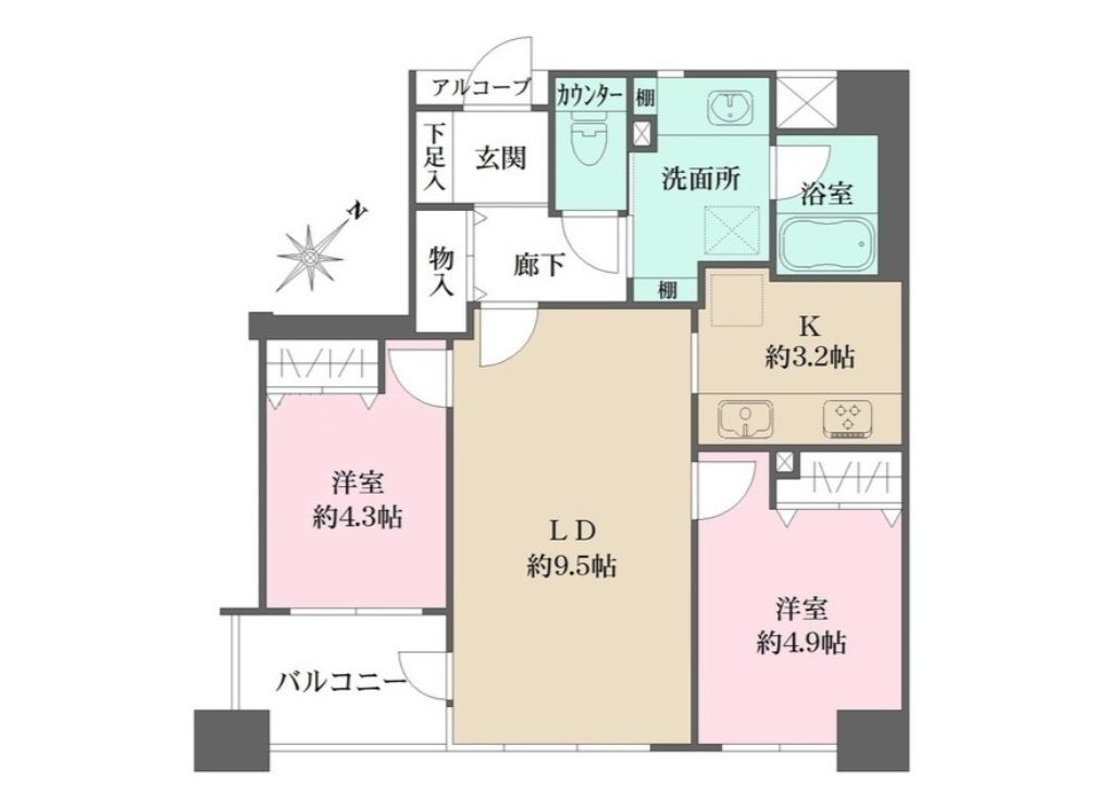 ルミネ東京ベイフロントの間取り