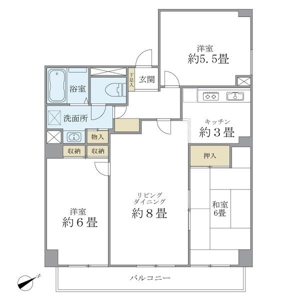 シティハイツ根津の間取り