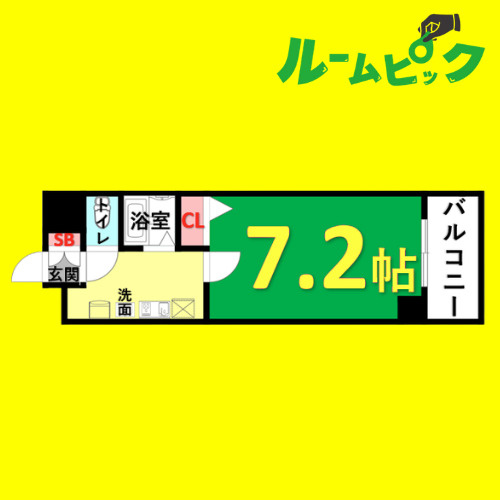 ベレーサ金山　名古屋市賃貸　仲介手数料無料の間取り